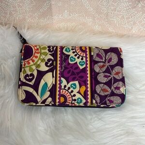 Vera Bradley Plum Crazy Accordion Wallet